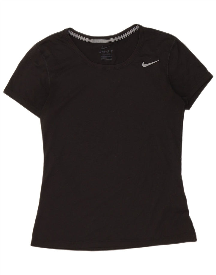 Γυναικείο μπλουζάκι NIKE Dri Fit Top UK 10 Small Black Polyester