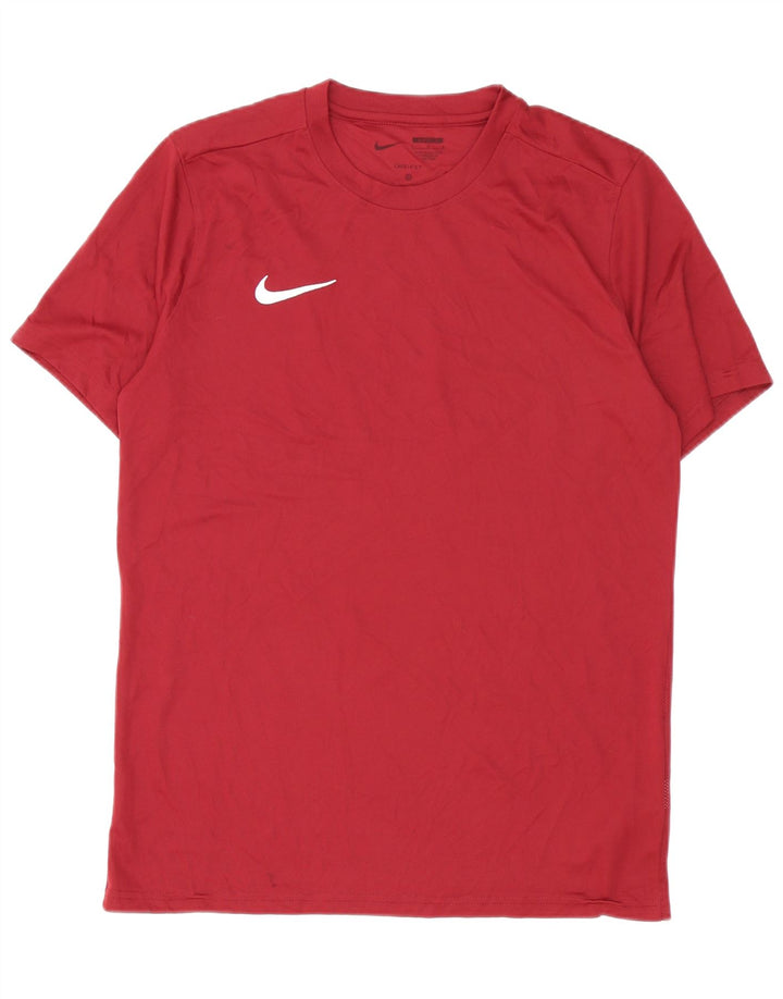 Ανδρικό μπλουζάκι Nike Dri Fit Slim Top μεγάλο μπορντό πολυεστέρα
