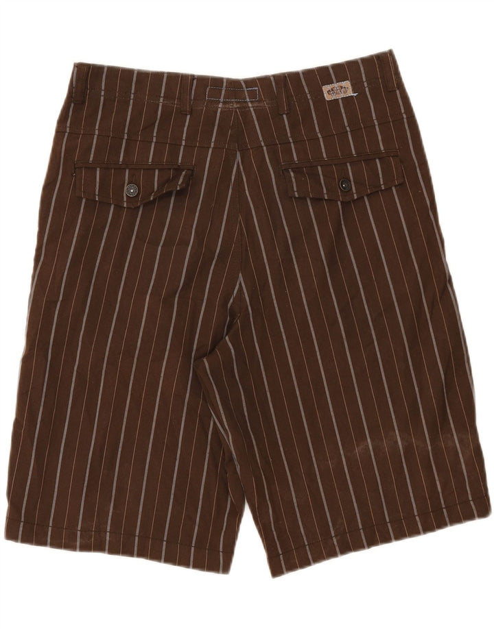 Vans Ανδρικό σορτς Chino W28 Μικρό καφέ ριγέ πολυεστέρα