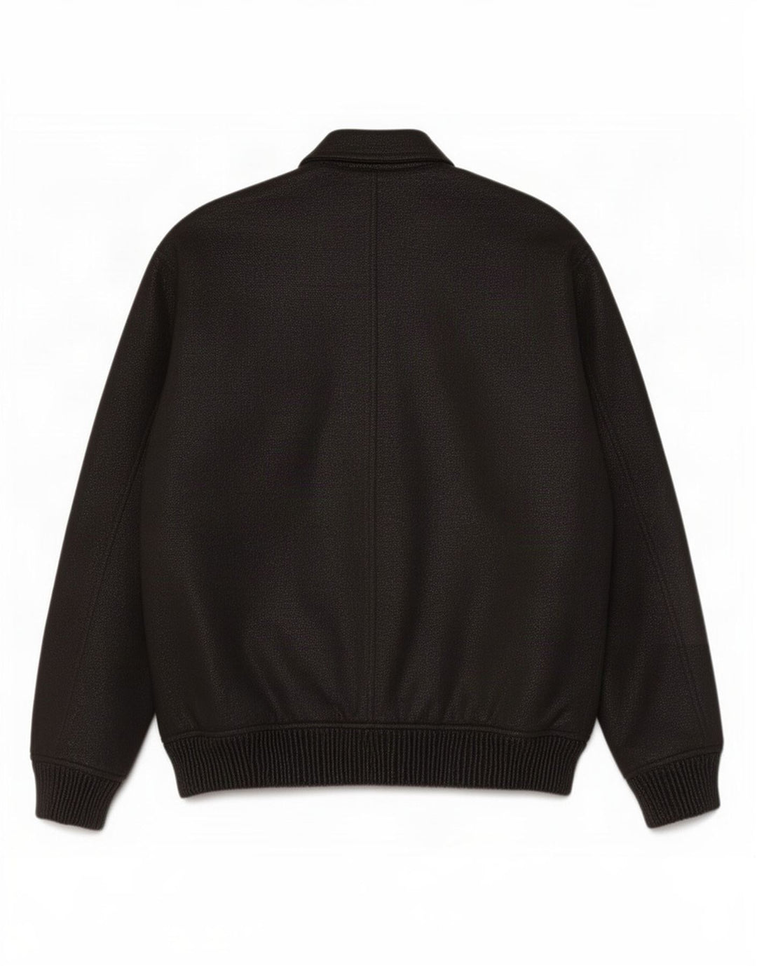 Zara Ανδρικό Bomber Jacket UK 40 Large Black Flecked Polyester