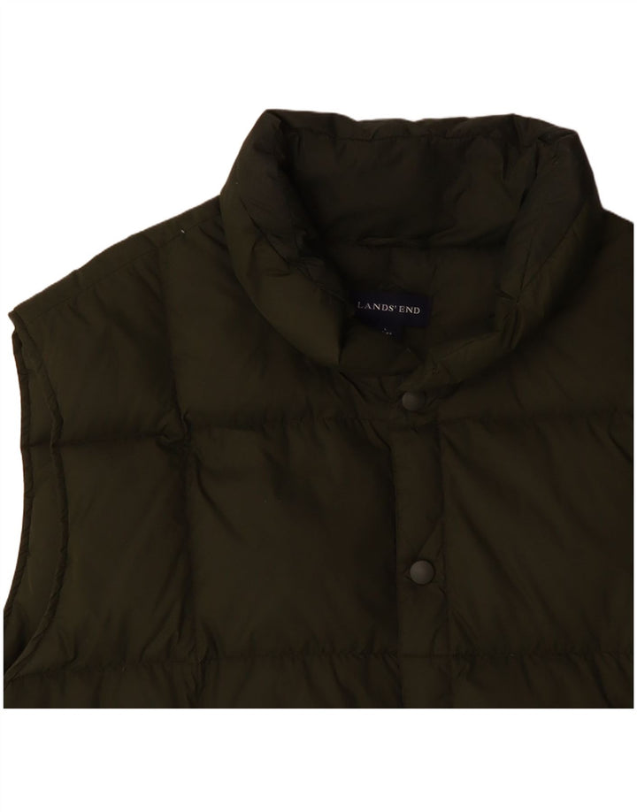 LANDS END Ανδρικό padded Gilet UK 40 Large Green
