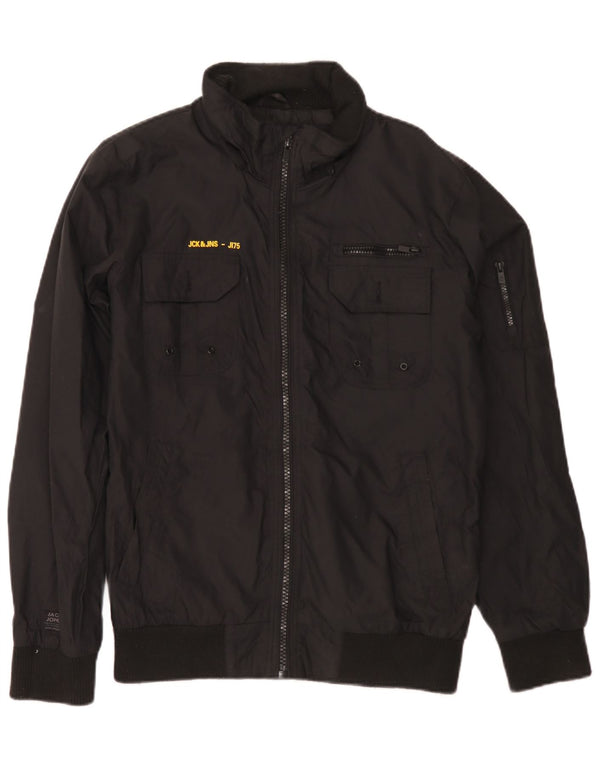Ανδρικό Jack & Jones Bomber Jacket UK 38 Medium Black Nylon