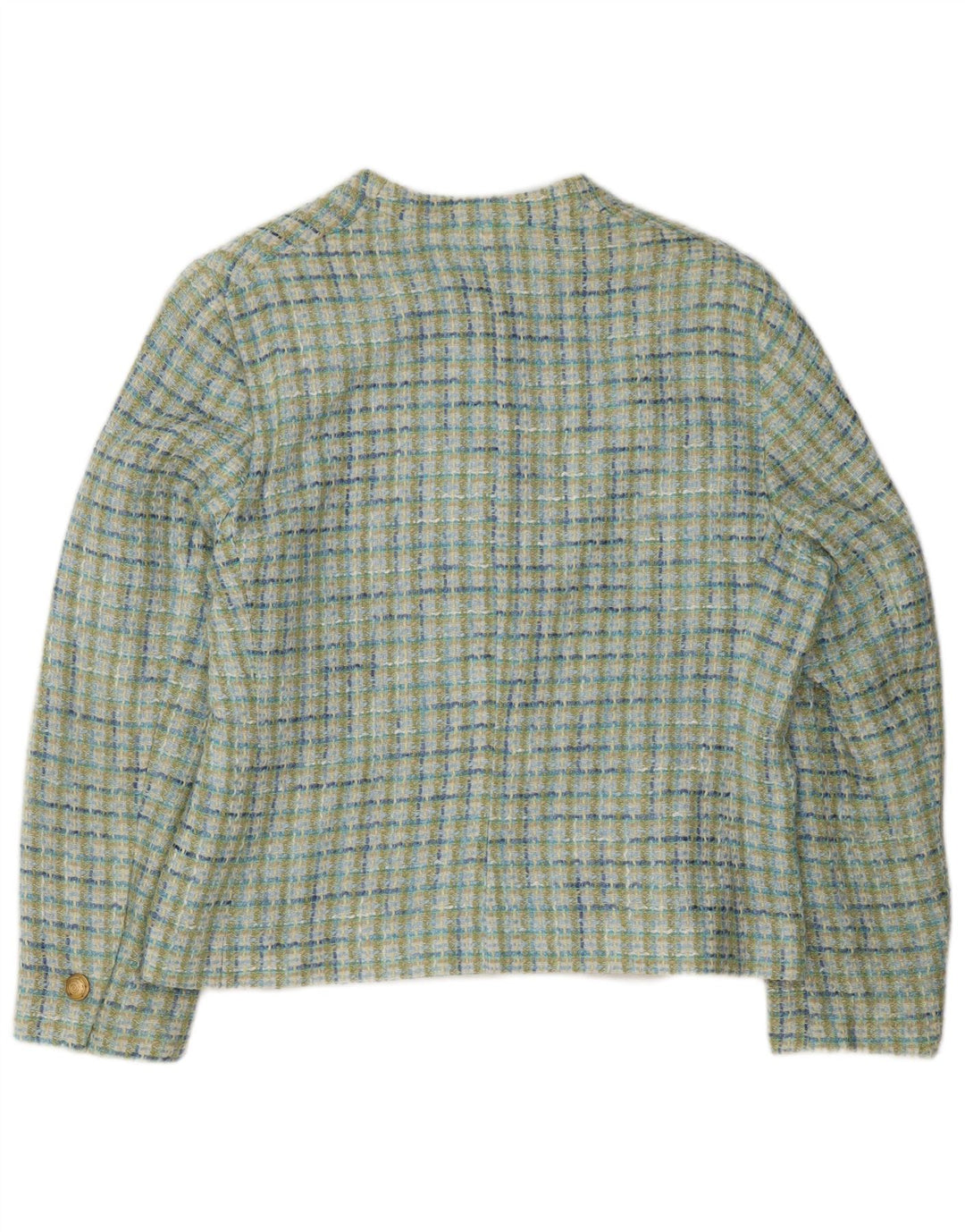 Marks & Spencer Γυναικείο σακάκι blazer UK 18 XL Green Check Viscose