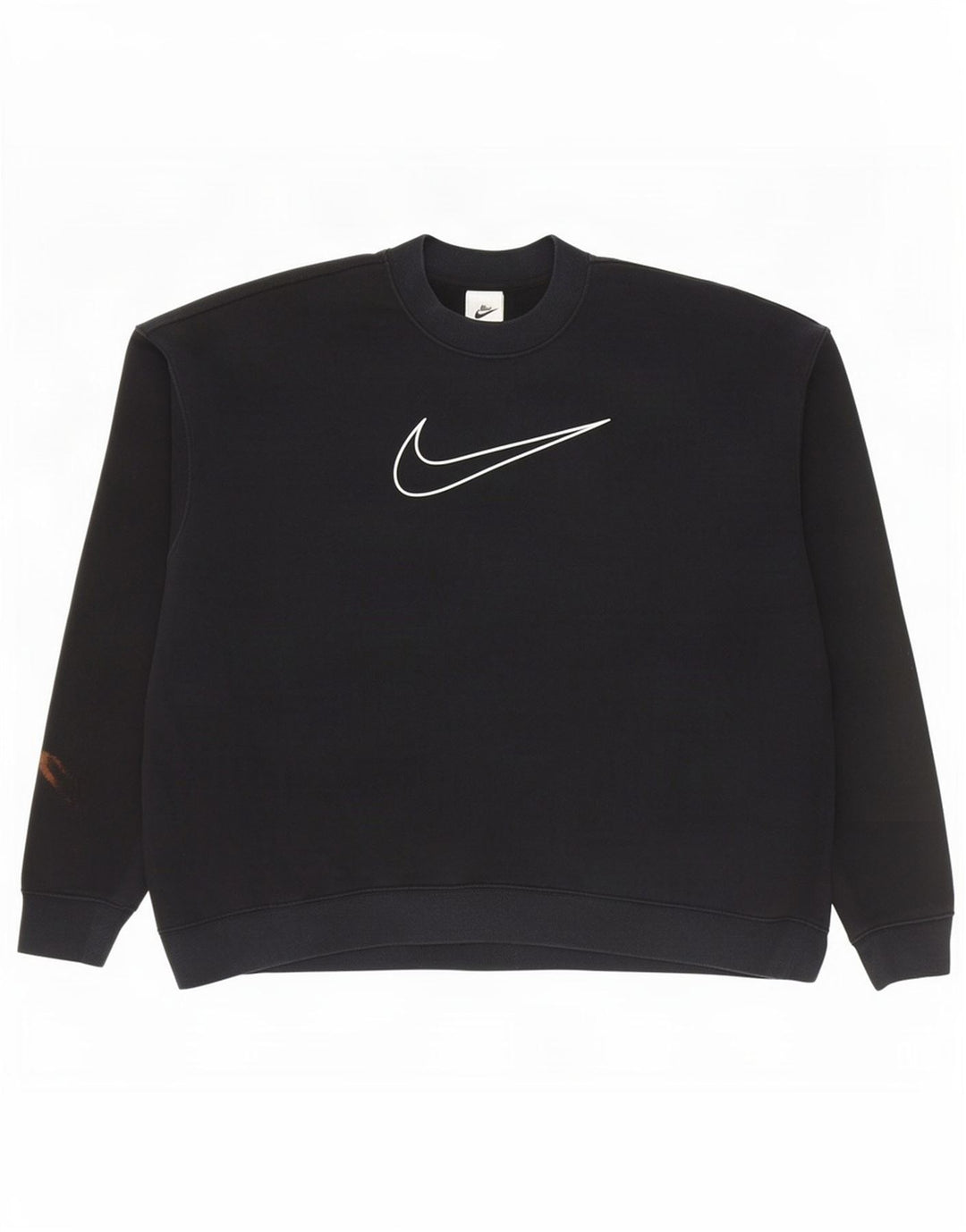 Ανδρικό γραφικό φούτερ Nike Dri Fit, μεγάλο μαύρο βαμβακερό