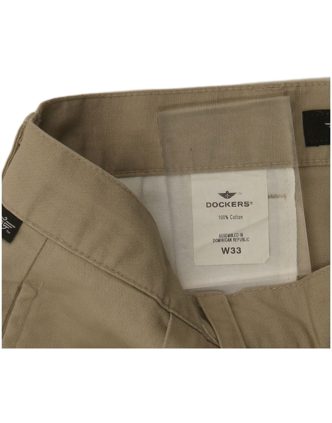 DOCKERS Ανδρικό σορτς Chino με καρφίτσα W33 Βαμβακερό μεσαίο μπεζ