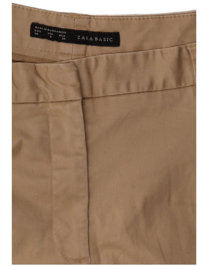 Zara Γυναικείο Slim παντελόνι Chino EU 40 Medium W30 L25 Beige