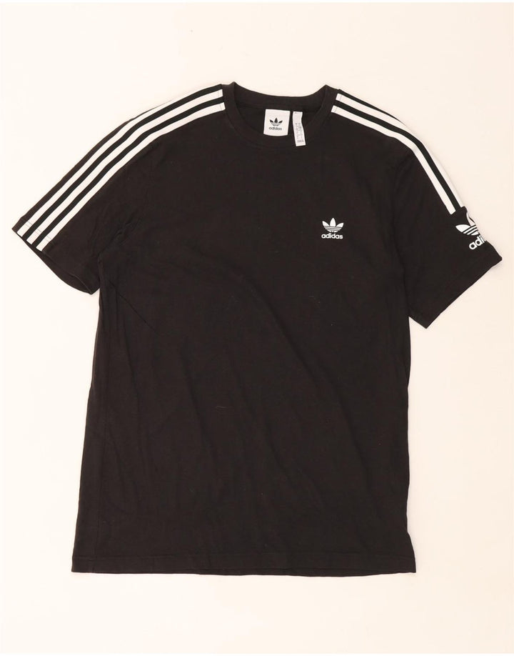 Ανδρικό T-Shirt Adidas Top μεγάλο μαύρο βαμβακερό