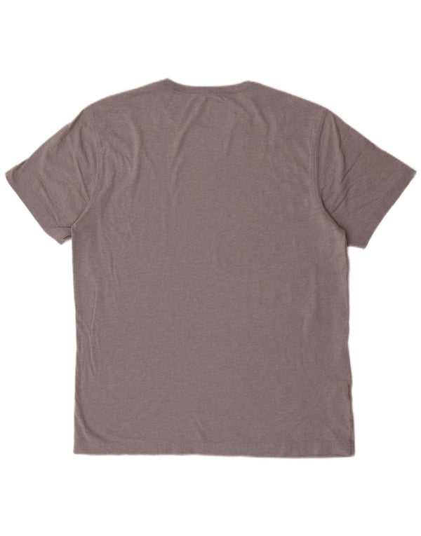 EDDIE BAUER Mens T-Shirt Top Medium Grey Cotton