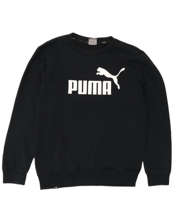 Ανδρικό γραφικό φούτερ Puma Jumper Small Black Cotton Sports