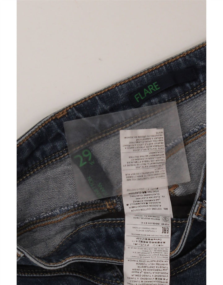 Γυναικεία Benetton Flared Jeans W29 L31 Blue Cotton