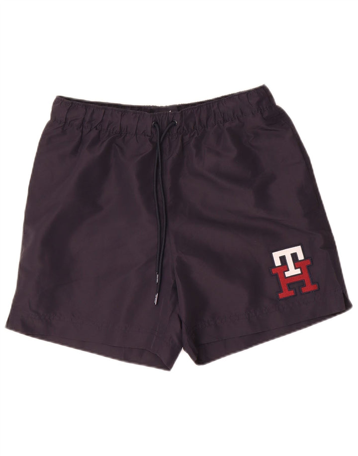 Γραφικό ανδρικό σορτς κολύμβησης Tommy Hilfiger Small Navy Blue