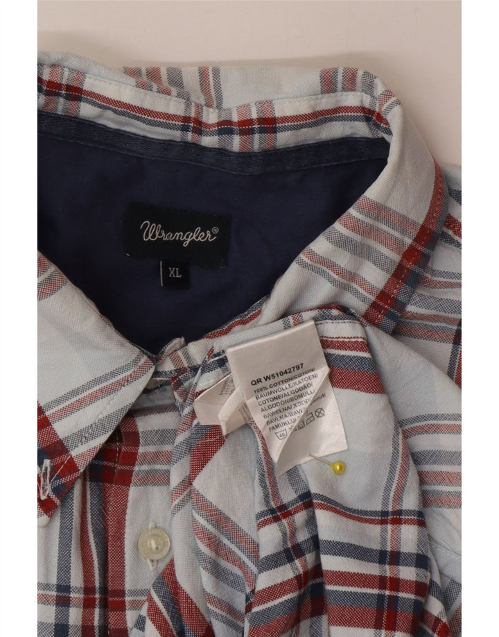 Ανδρικό πουκάμισο Wrangler XL Blue Check Cotton