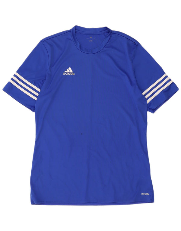 Ανδρικό T-Shirt Climalite Adidas Top Medium Blue Polyester