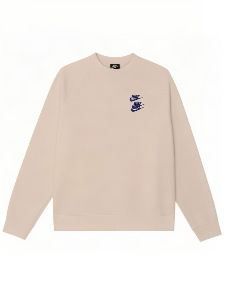 Ανδρικό γραφικό φούτερ Nike Jumper μεγάλο λευκό βαμβακερό