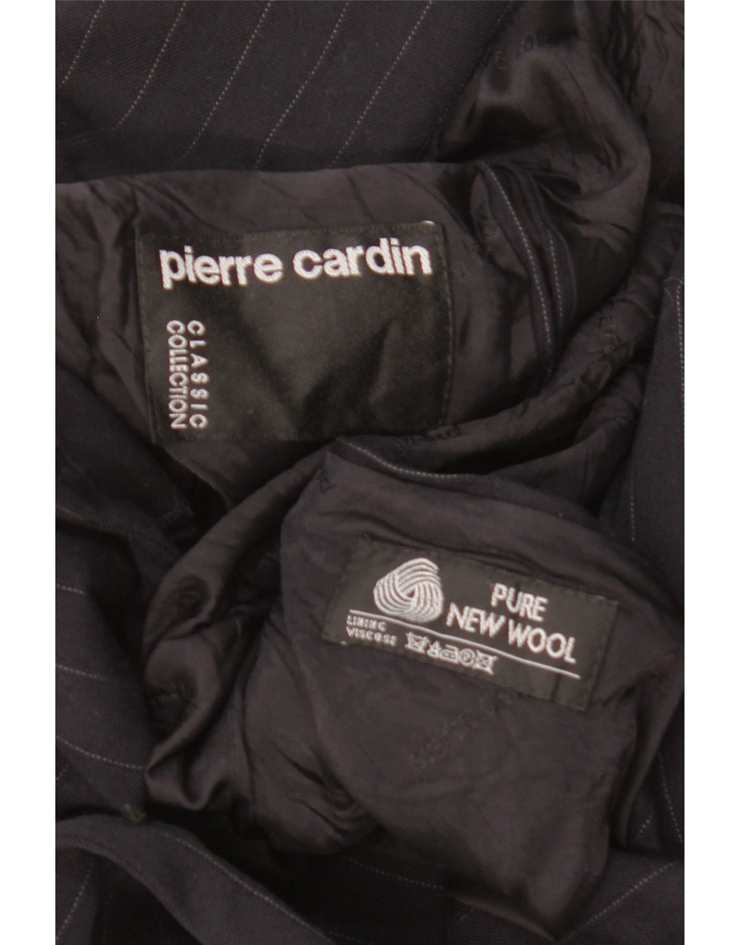 Pierre Cardin Ανδρικό σακάκι με διπλό στήθος UK 40 μεγάλο μαύρο