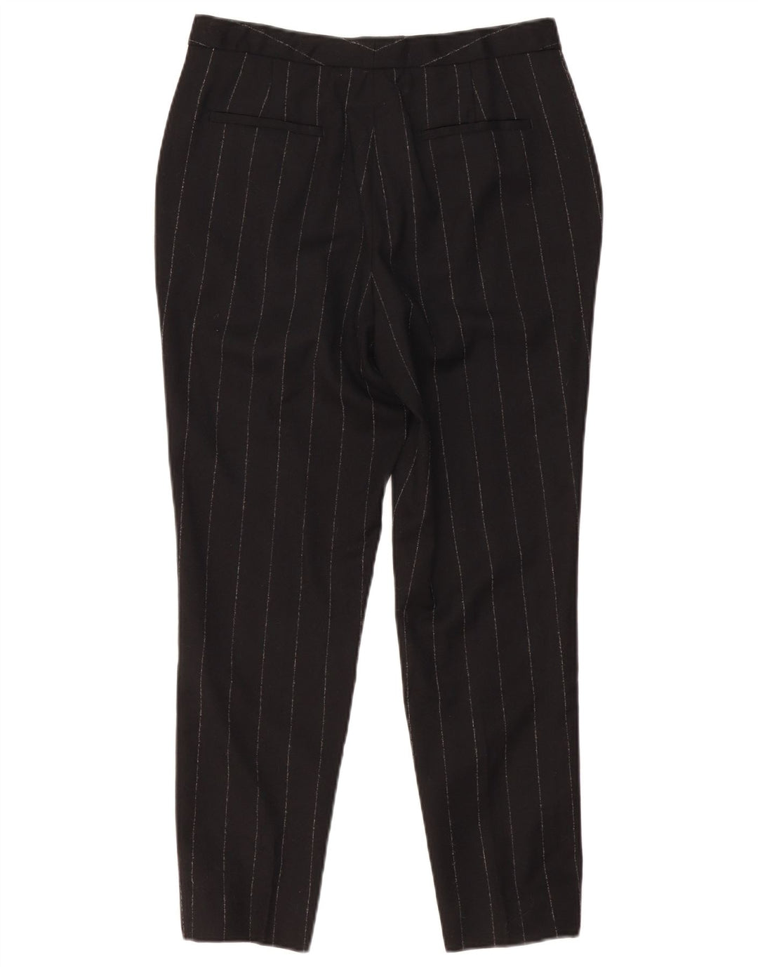 MASSIMO DUTTI Γυναικείο λεπτό παντελόνι Chino EU 38 Small W30 L27 Μαύρο ριγέ