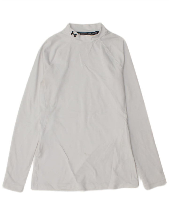 Under Armour Ανδρικό Cold Gear Top Μακρυμάνικο Μεσαίο Λευκό Πολυεστέρας