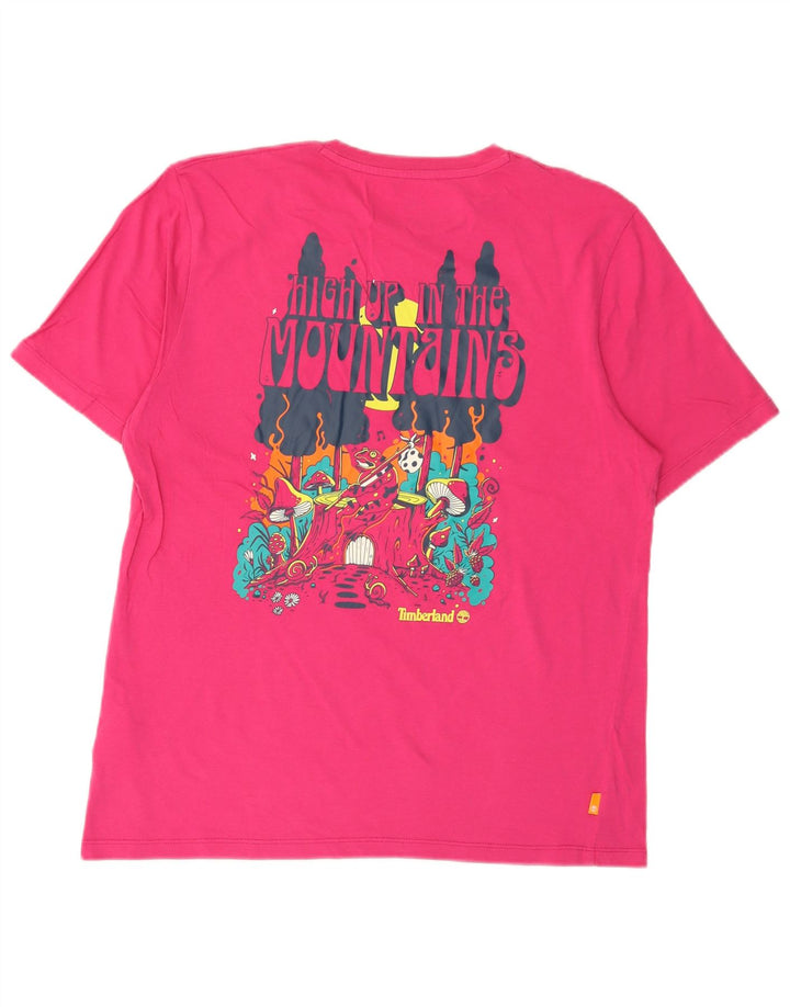 Ανδρικό γραφικό T-Shirt Timberland Top Medium Pink