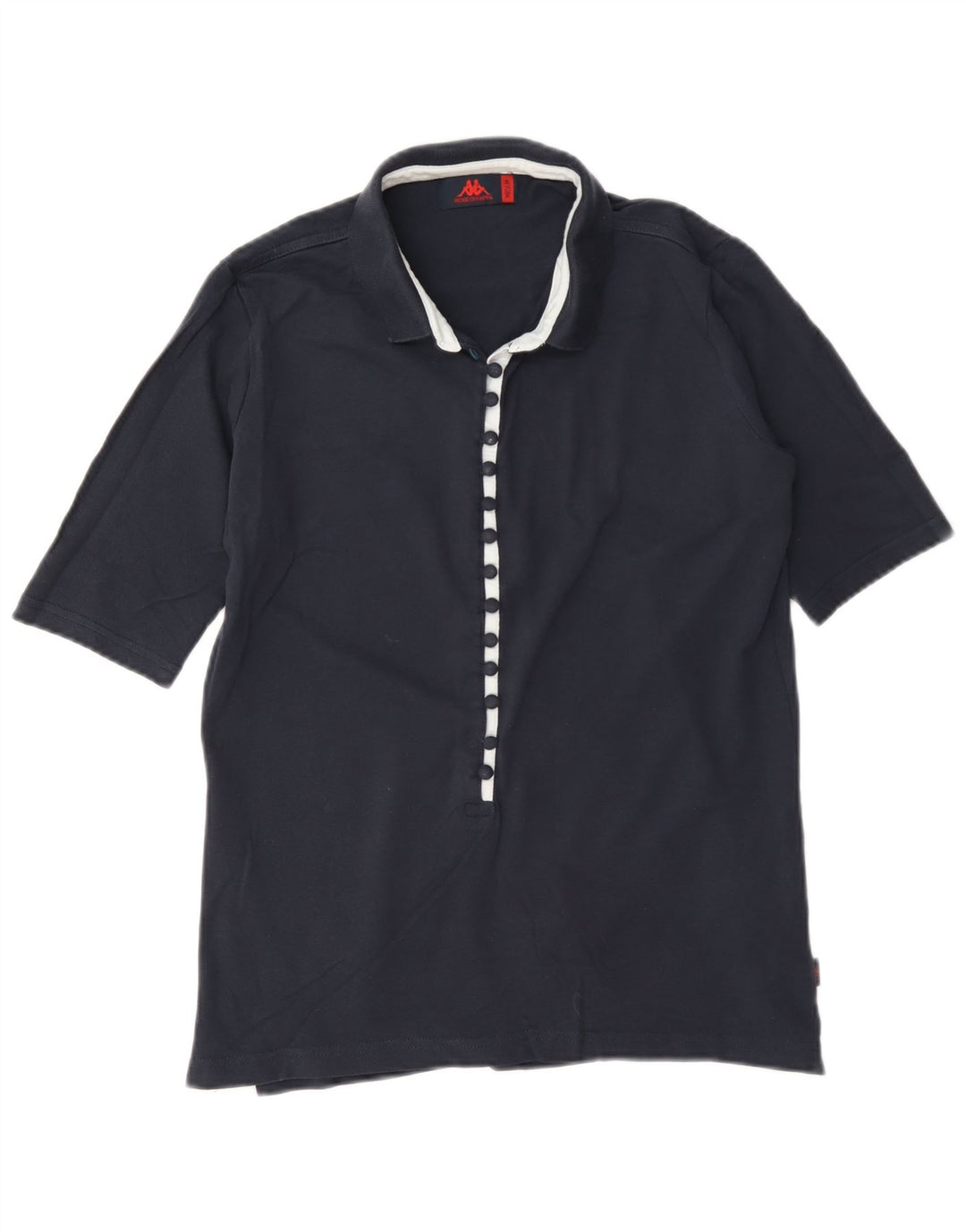 Kappa γυναικείο μπλουζάκι πόλο UK 14 Medium Navy Blue