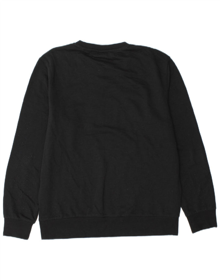 Jack & Jones Ανδρικό γραφικό φούτερ Jumper μεγάλο μαύρο βαμβακερό
