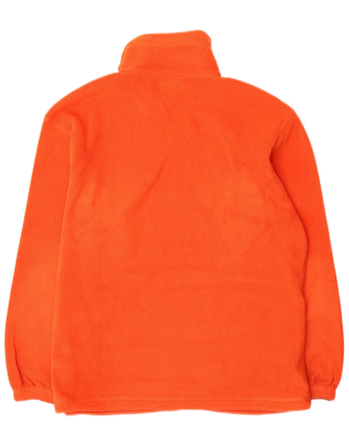 Asics Ανδρικό φερμουάρ Fleece Jumper Μεσαίου Πορτοκαλί Πολυεστέρας