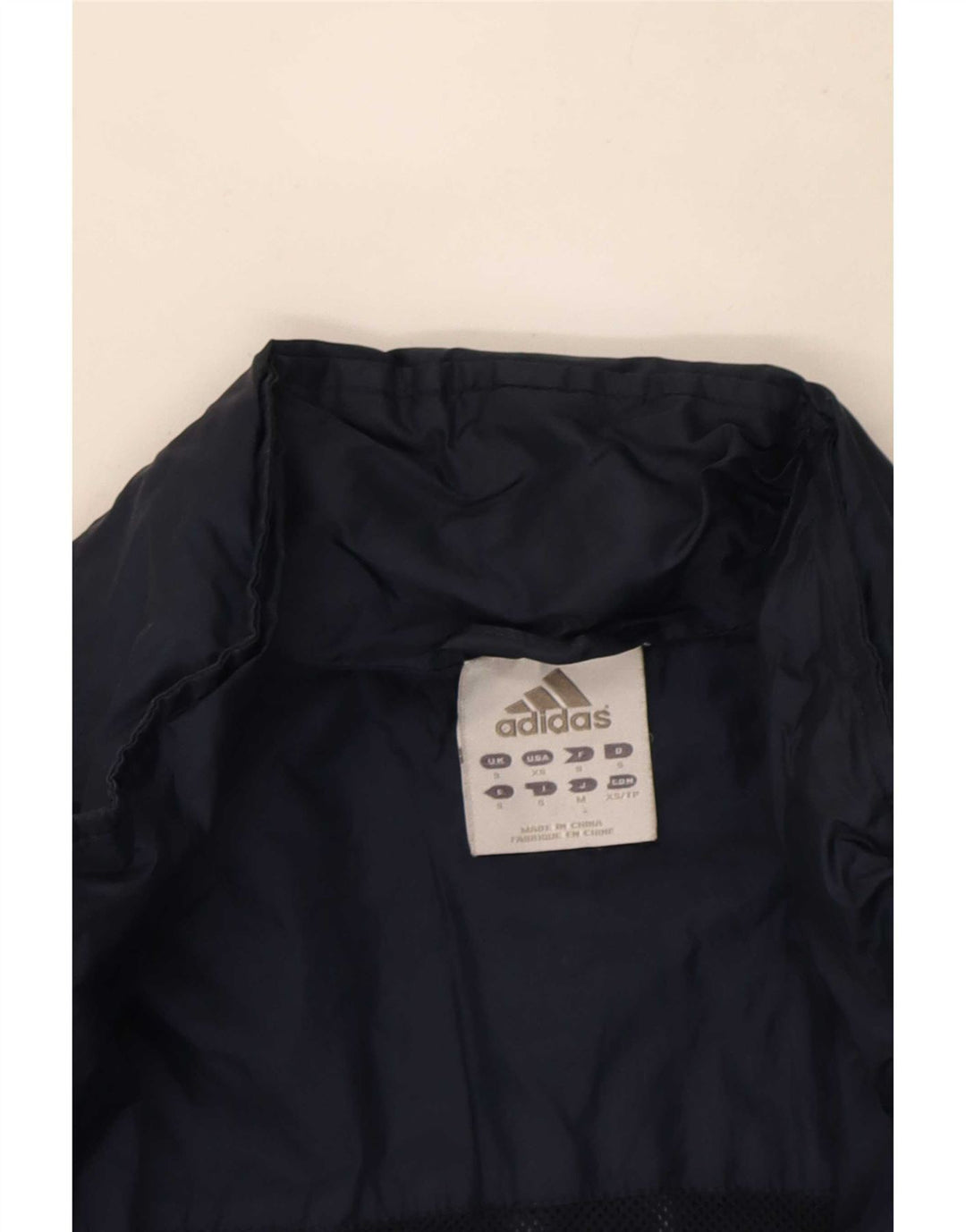 Adidas Ανδρικό μπουφάν βροχής με κουκούλα UK 36 Small Navy Blue Polyamide