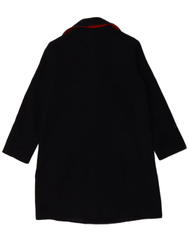 Topshop Γυναικείο παλτό με διπλό στήθος UK 6 XS Navy Blue Polyester