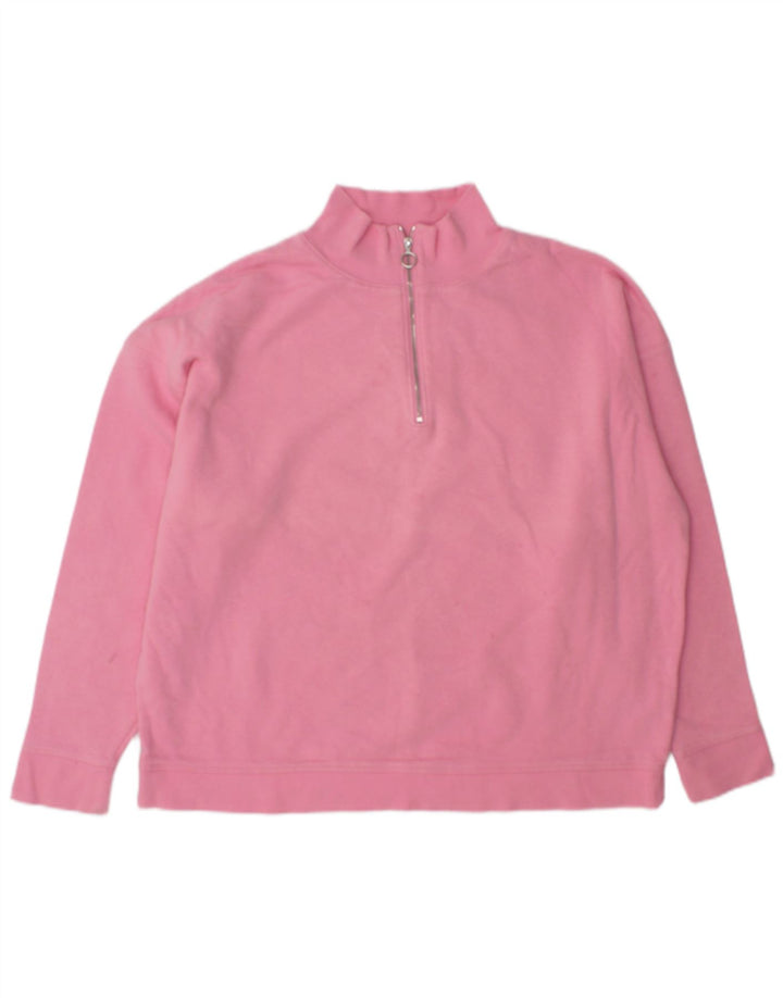 Marks & Spencer Γυναικεία φούτερ μεγάλου μεγέθους Jumper UK 14 Large Pink