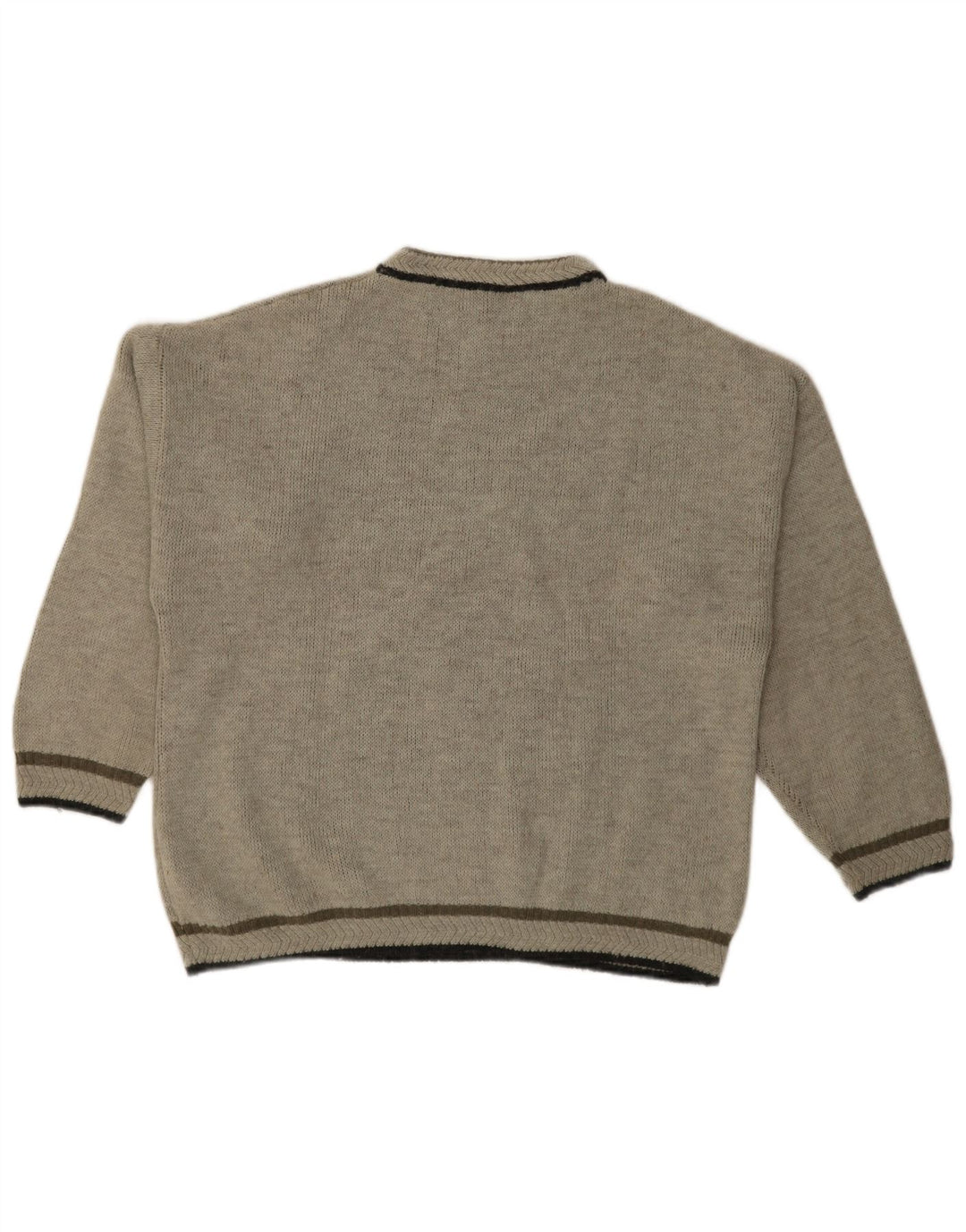 Ανδρικό Iceland Graphic Crew Neck Jumper πουλόβερ XL Grey Argyle/Diamond Wool
