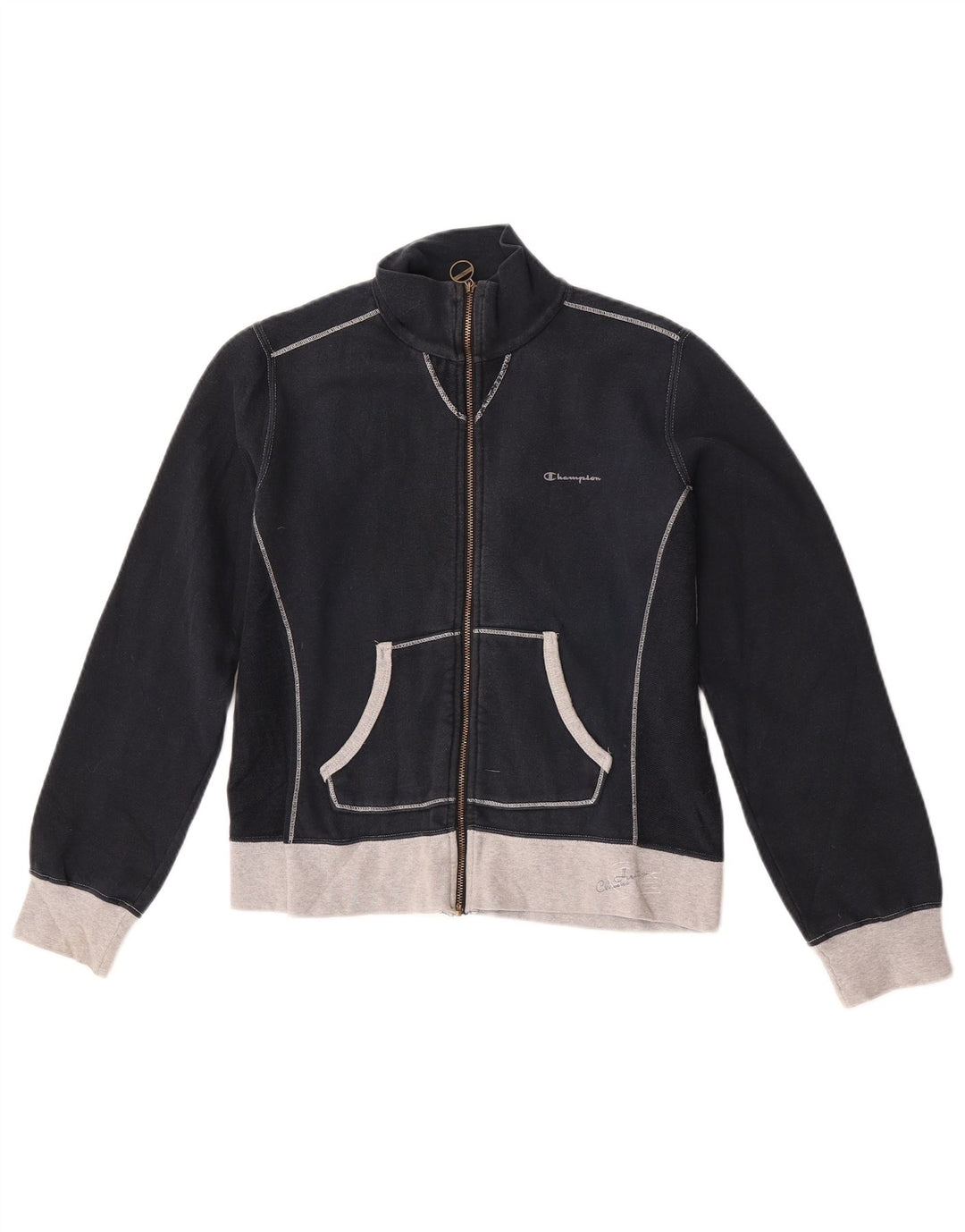 Γυναικεία αθλητική φόρμα Champion Top Jacket UK 14 Medium Navy Blue