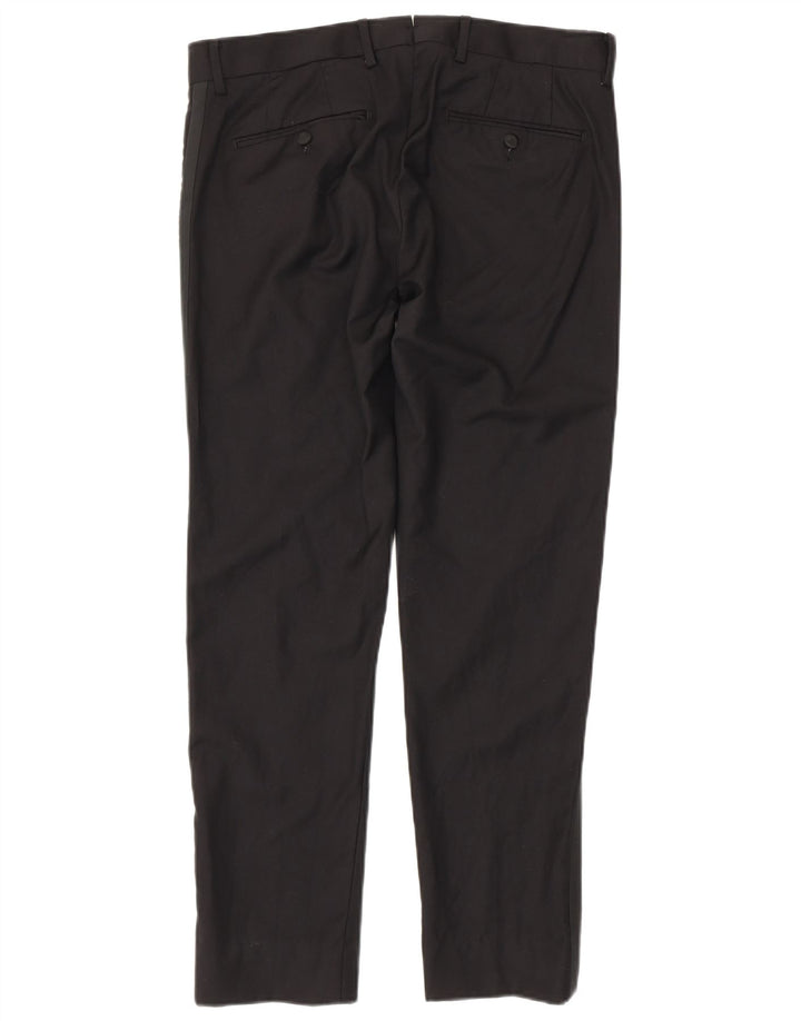 Gutteridge Ανδρικό Slim Suit Παντελόνι IT 48 Medium W32 L29 Μαύρο Πολυεστέρας