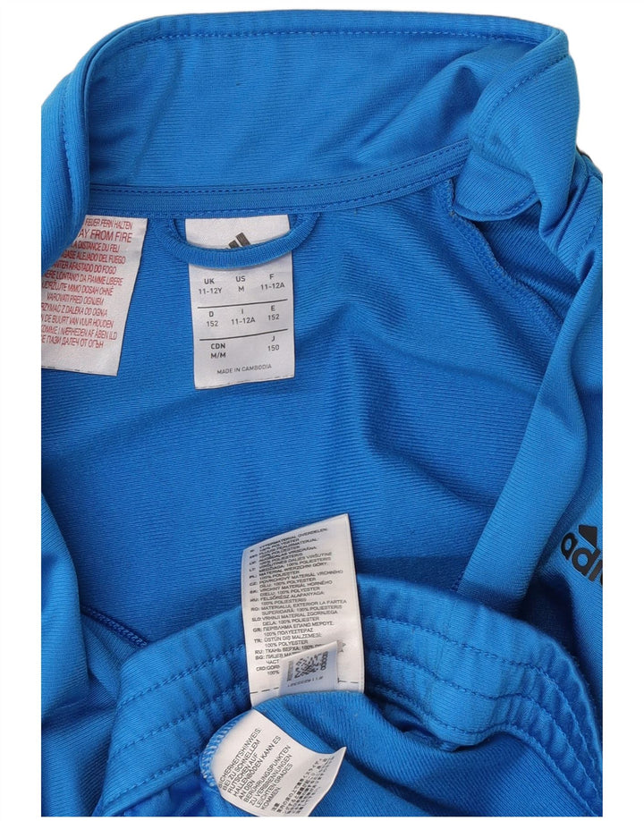 Adidas Boys αθλητική φόρμα Adidas Top Jacket 11-12 Years Blue Colourblock Polyester