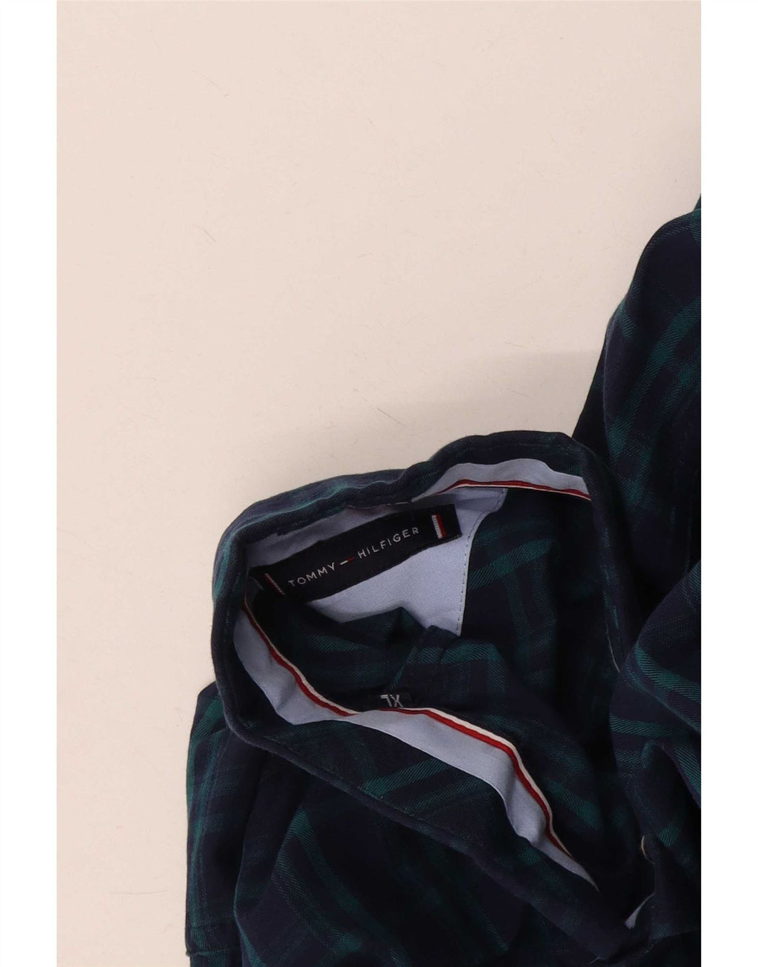 Ανδρικό πουκάμισο Tommy Hilfiger Custom Fit XL Navy Blue Check