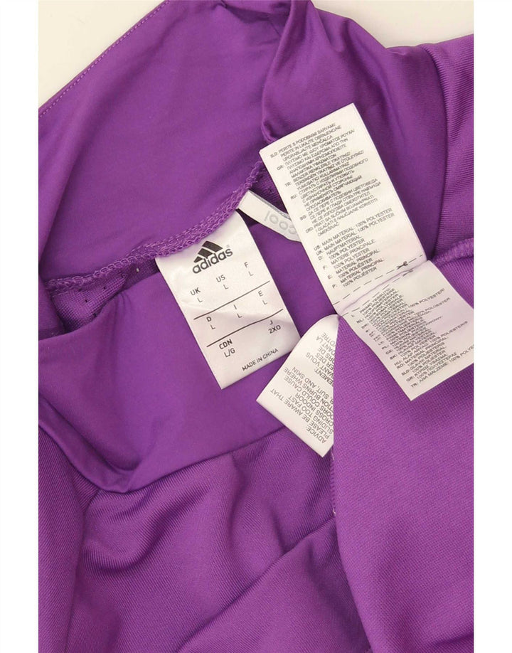 Adidas Mens Climacool Running Top Μακρυμάνικο Μεγάλο Μωβ Πολυεστέρας