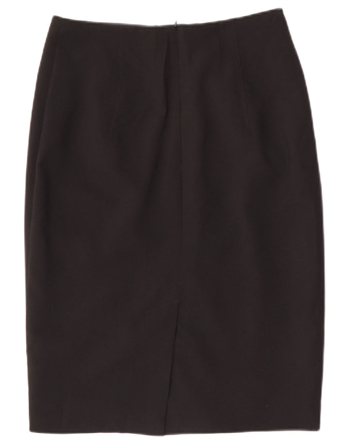 Marks & Spencer Γυναικεία Pencil Φούστα UK 8 Small W28 Black Polyester