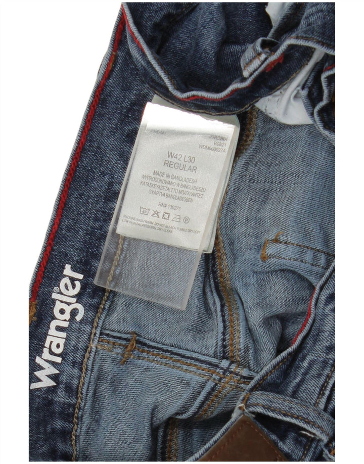 Ανδρικό τζιν ίσιο Wrangler Regular Fit W42 L30 Μπλε βαμβακερό