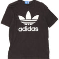 Ανδρικό γραφικό T-Shirt Adidas Top Μεσαίο μαύρο βαμβακερό
