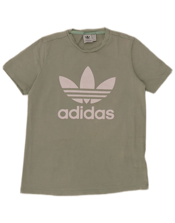 Γυναικείο γραφικό T-shirt Adidas Top UK 10 Small Green