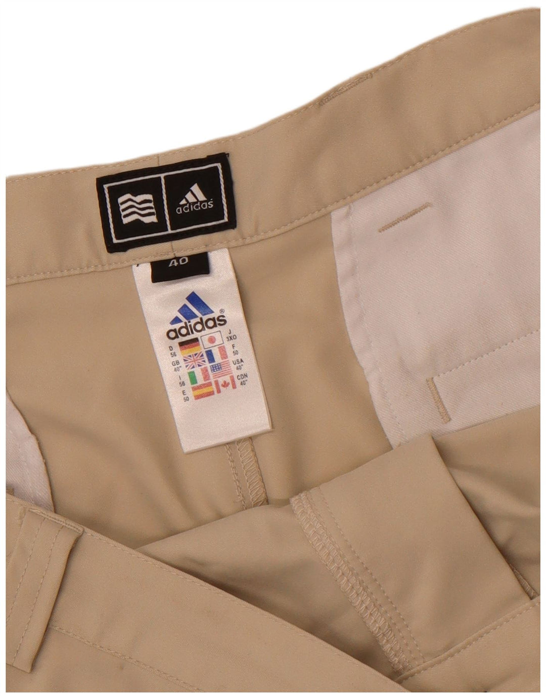 Ανδρικό σορτς Chino Adidas W40 XL Beige Polyester