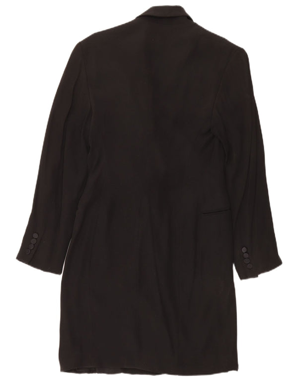 Ralph Lauren Γυναικείο παλτό με διπλό στήθος US 8 Medium Black Acetate