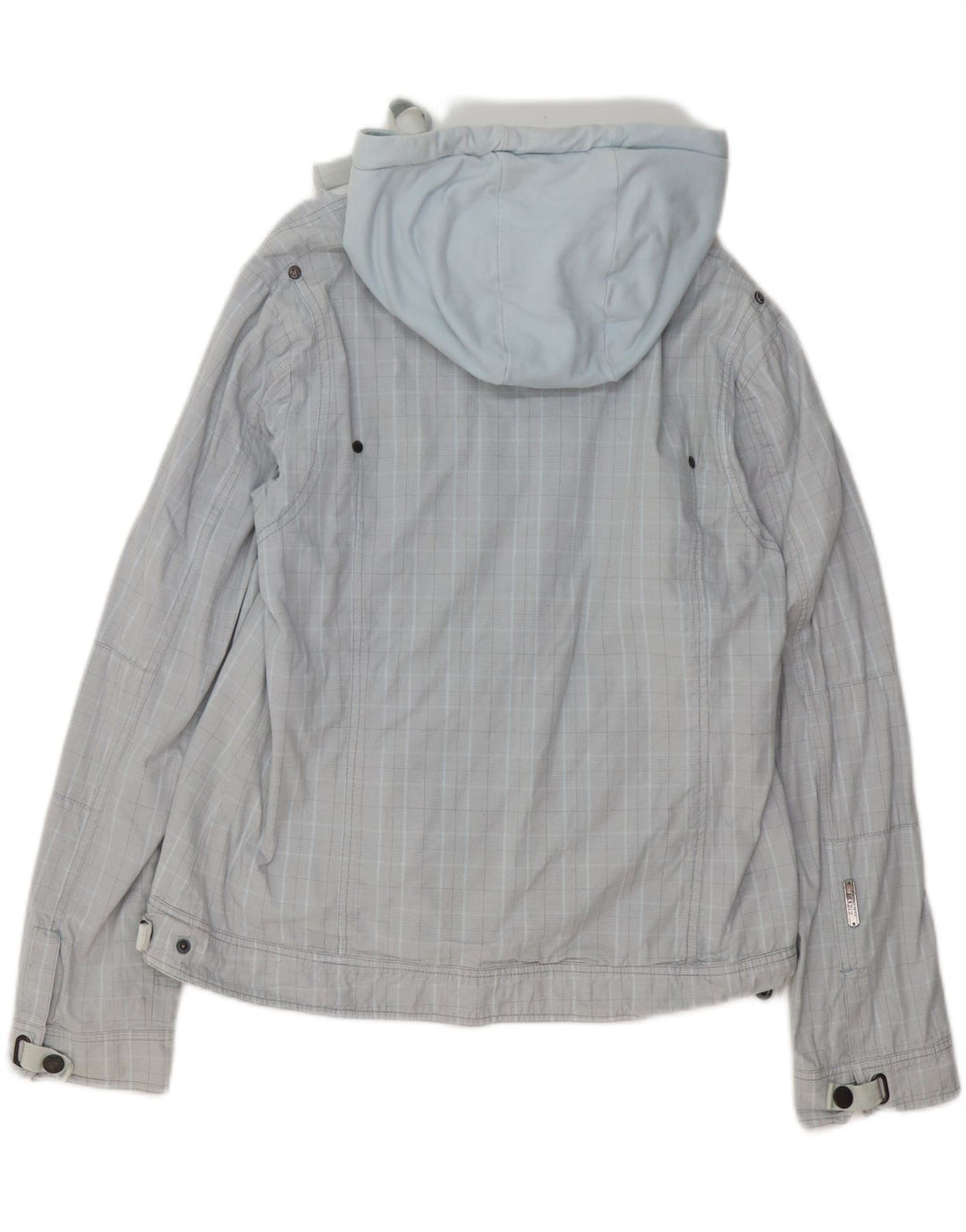 GIGA DX Γυναικείο Bomber Jacket US 14 XL Blue Check Polyester