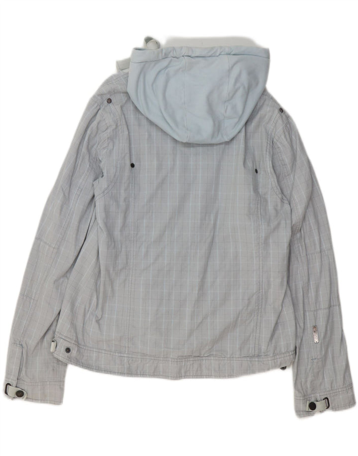 GIGA DX Γυναικείο Bomber Jacket US 14 XL Blue Check Polyester
