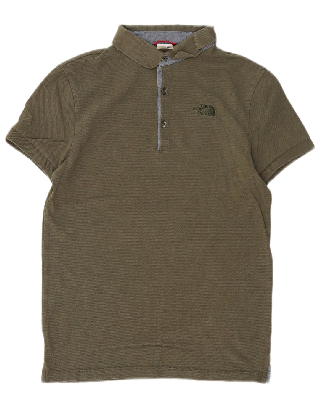 Ανδρικό πουκάμισο πόλο North Face Μικρό Χακί