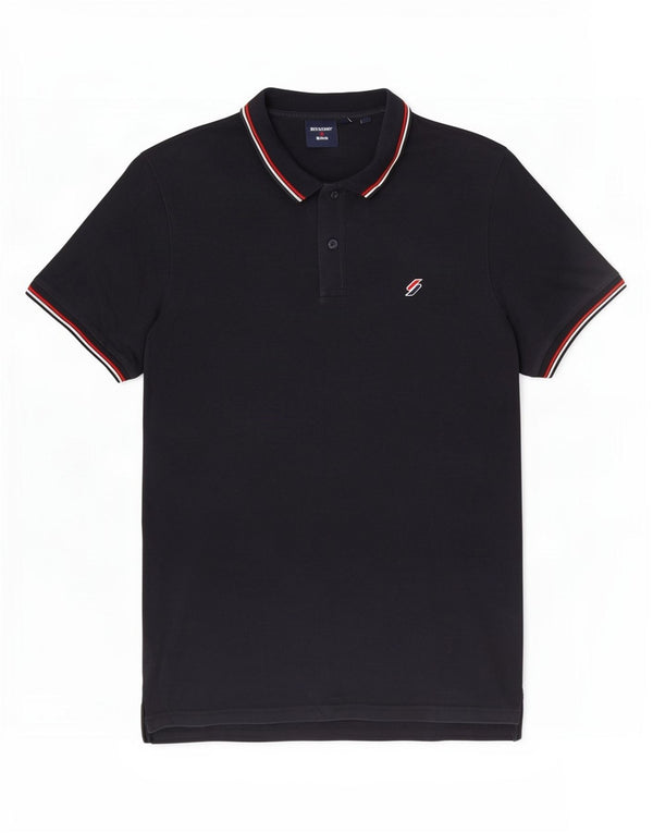 Ανδρικό μπλουζάκι πόλο Superdry XL Navy Blue Cotton