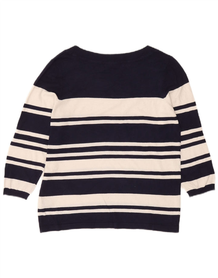 Marks & Spencer Γυναικείο πουλόβερ με λαιμόκοψη UK 14 Medium Navy Blue