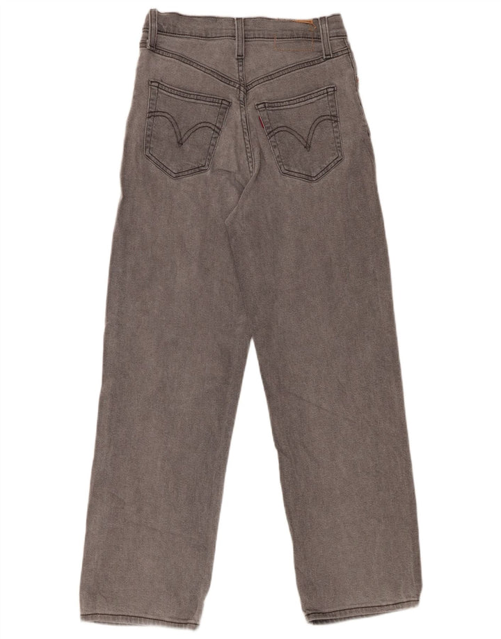 LEVI'S Γυναικείο ψηλόμεσο τζιν φαρδύ πόδι W24 L27 Γκρι