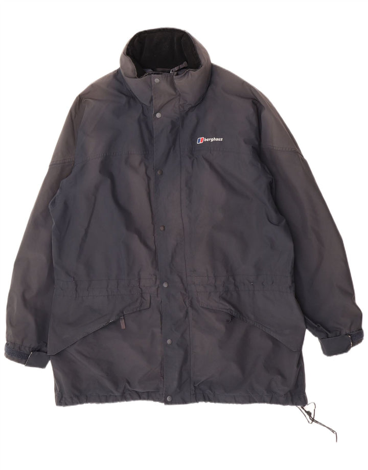 Ανδρικό μπουφάν βροχής με κουκούλα Berghaus UK 42 XL Navy Blue Polyester
