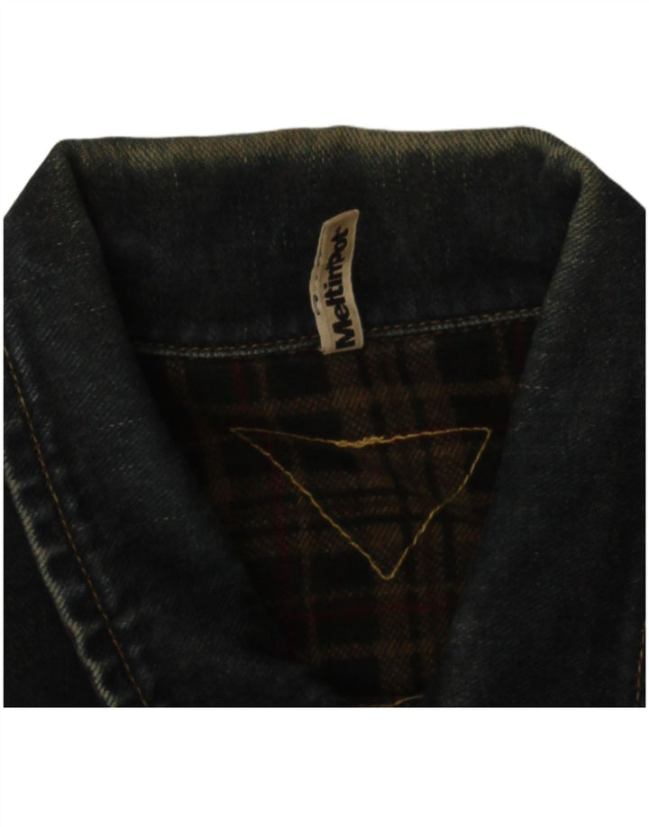Ανδρικό τζιν μπουφάν Meltin' Pot UK 36 Small Navy Blue