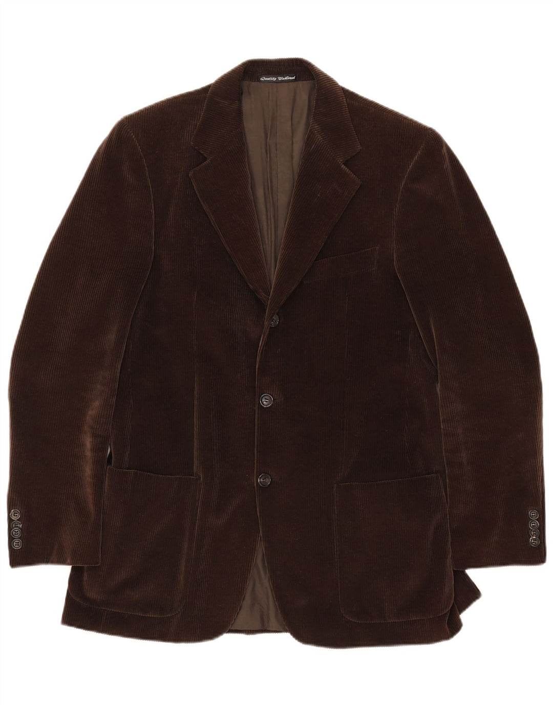 Velluto Duca Visconti Mens 3 Button Blazer Jacket IT 48 Medium Brown