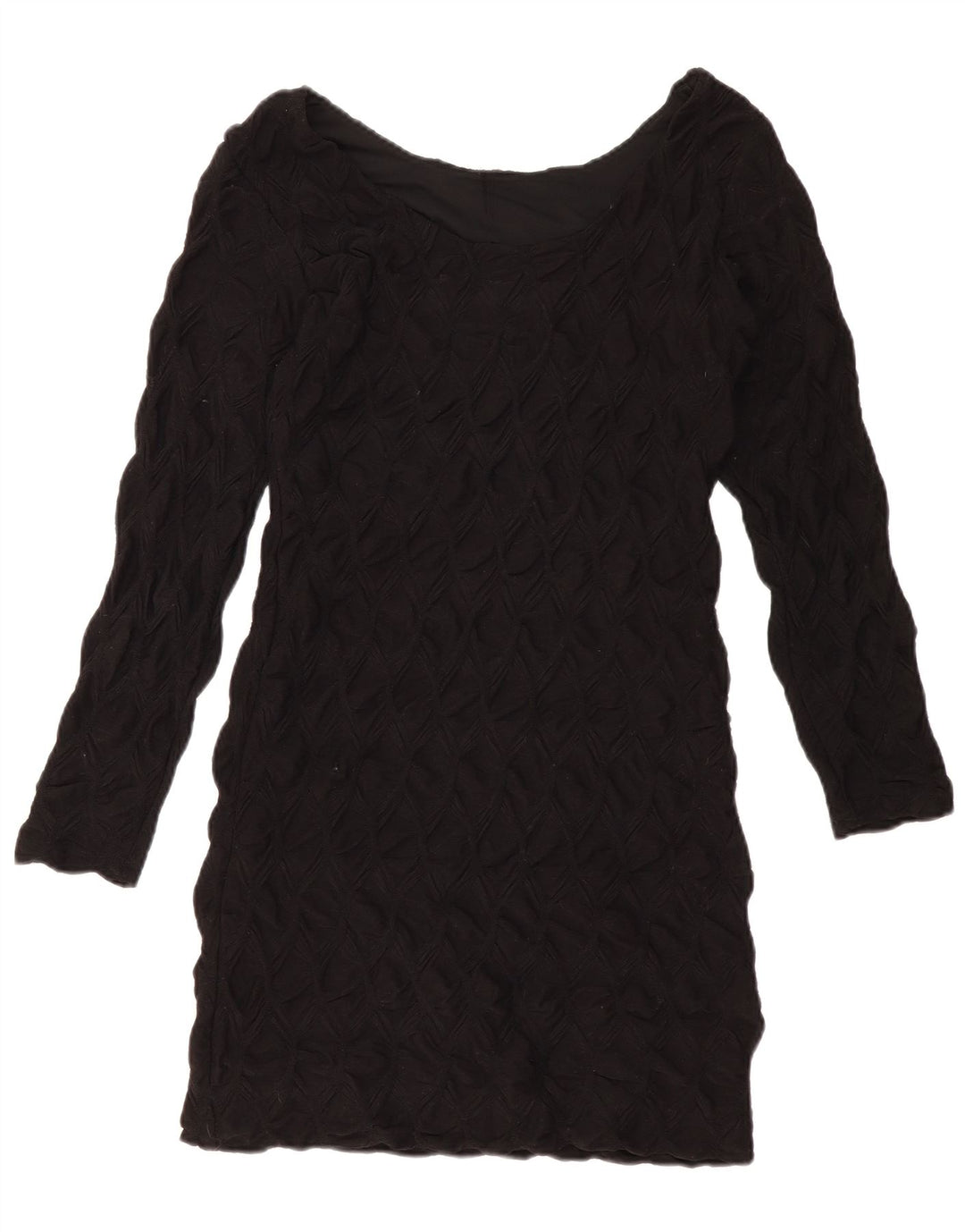 Γυναικείο μακρυμάνικο φόρεμα ZARA UK 14 Large Μαύρο